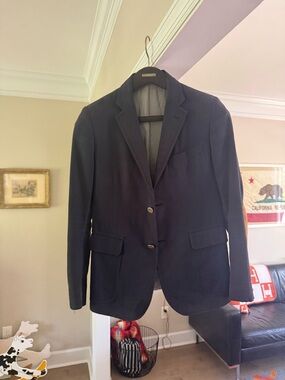 Band Of Outsiders Dark Navy Two-Button Sport Coat